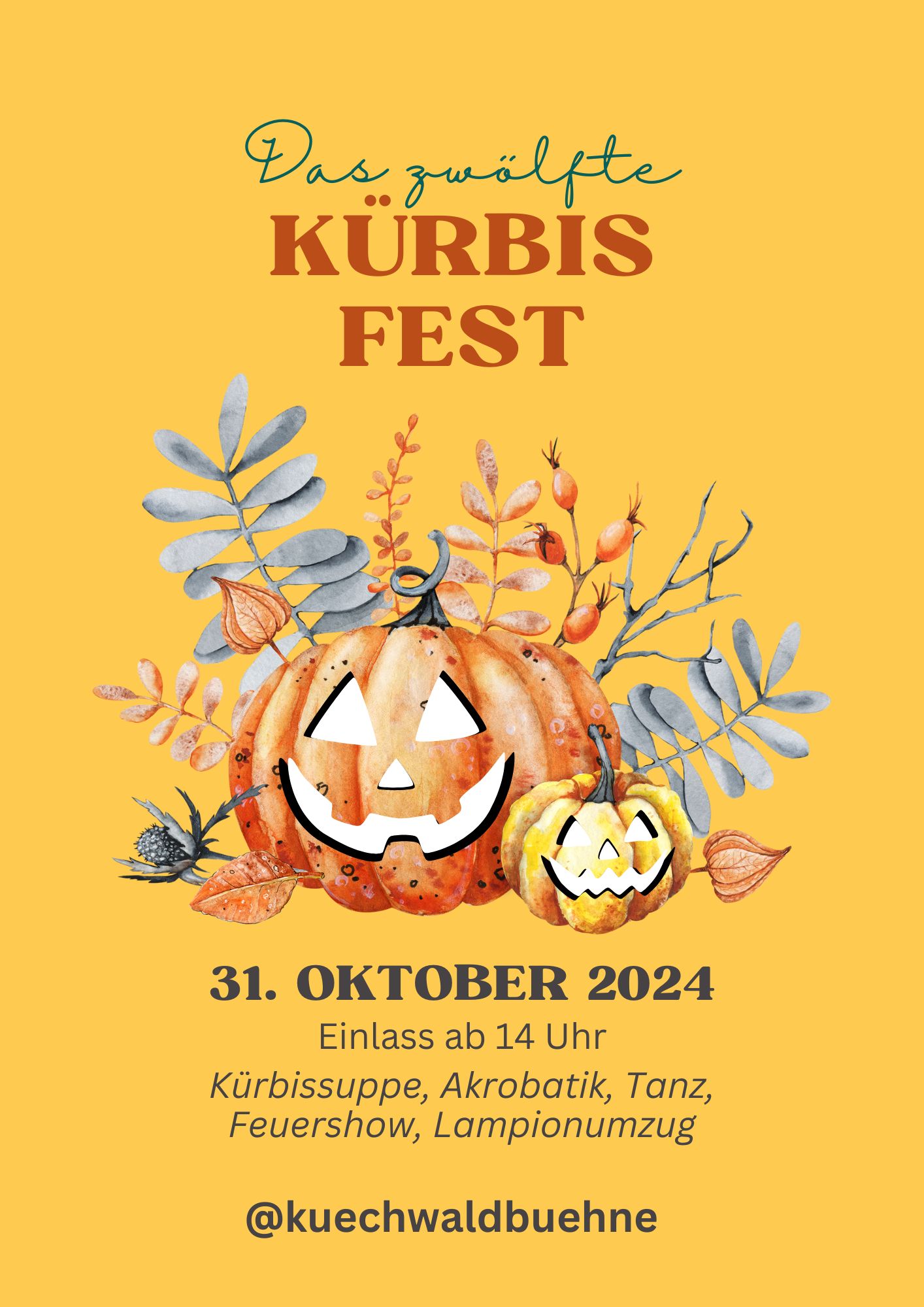 Plakat Kürbisfest