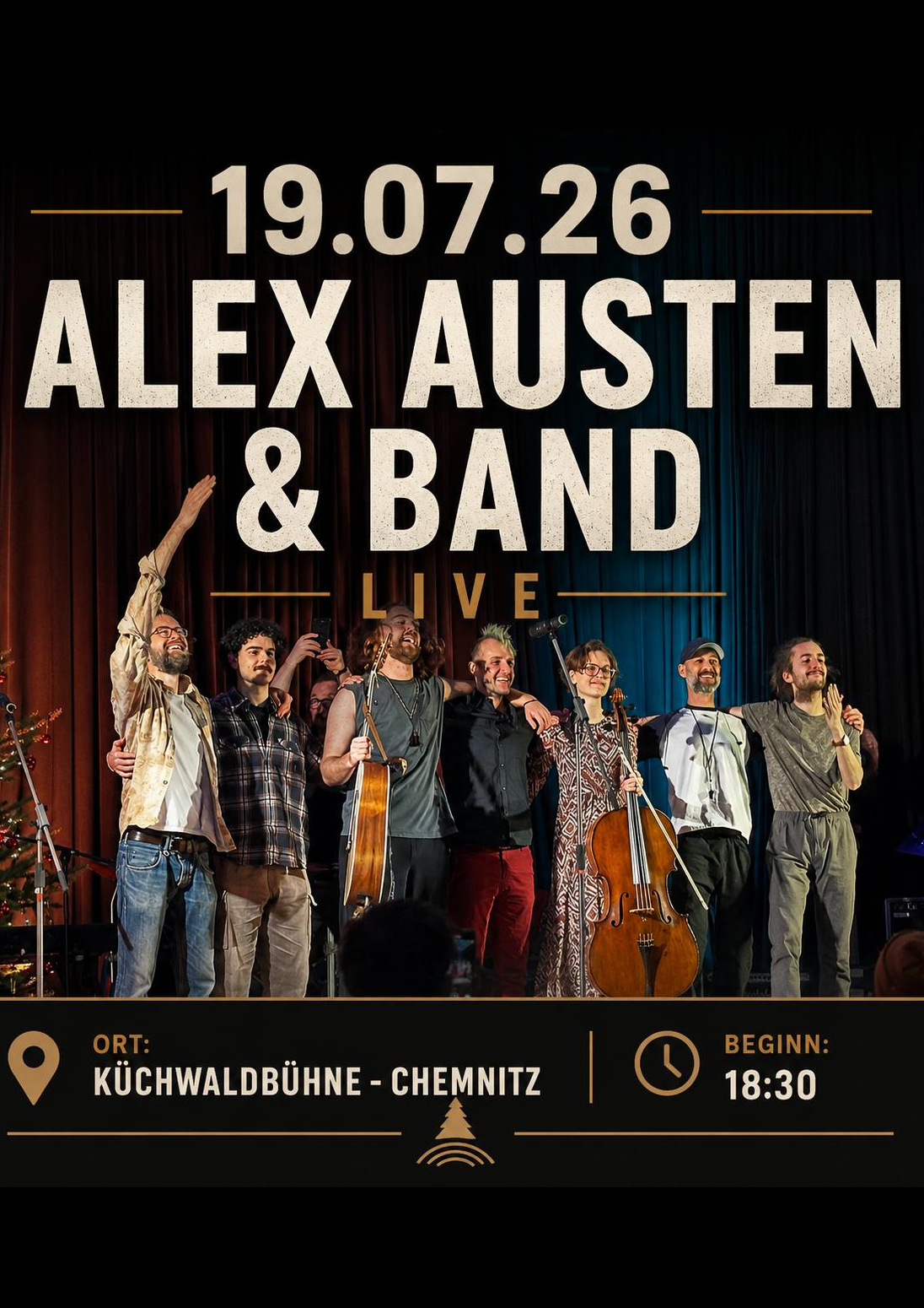 Plakat Alex Austen & Band