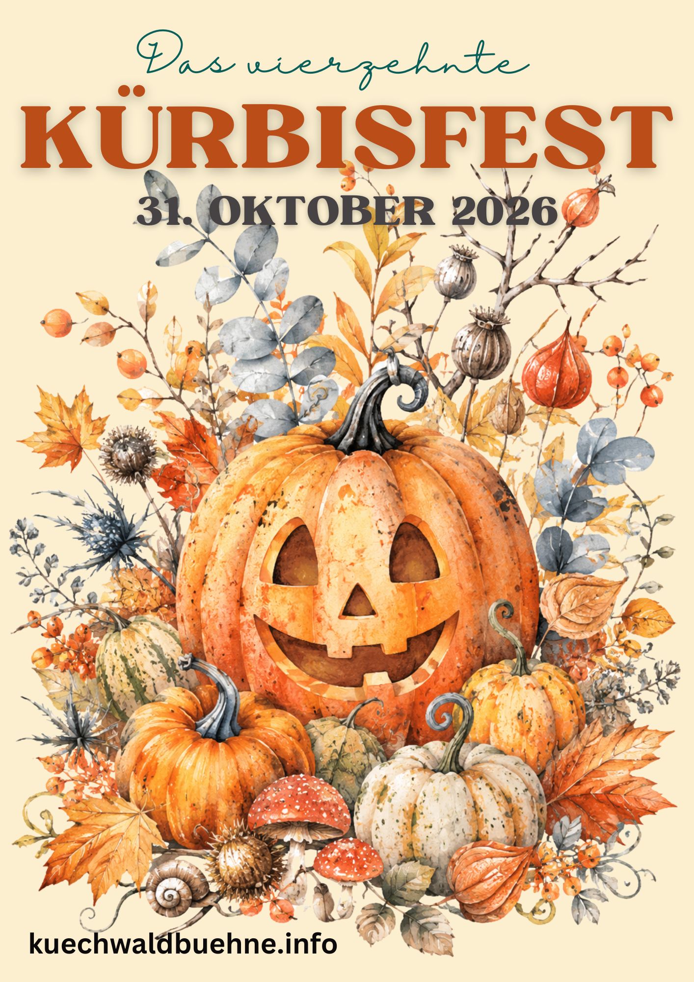 Plakat Das 14. Kürbisfest