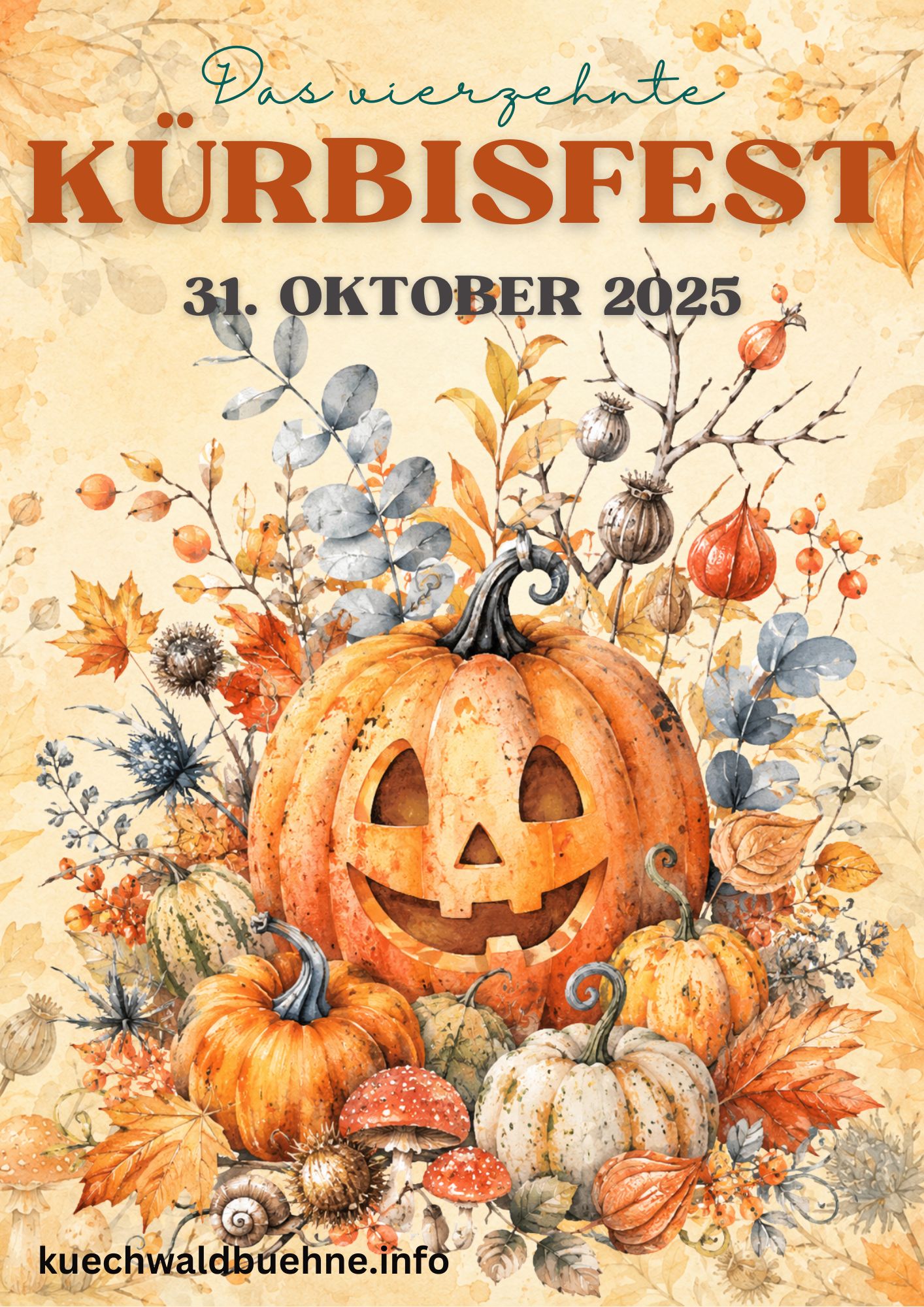 Plakat Das 14. Kürbisfest