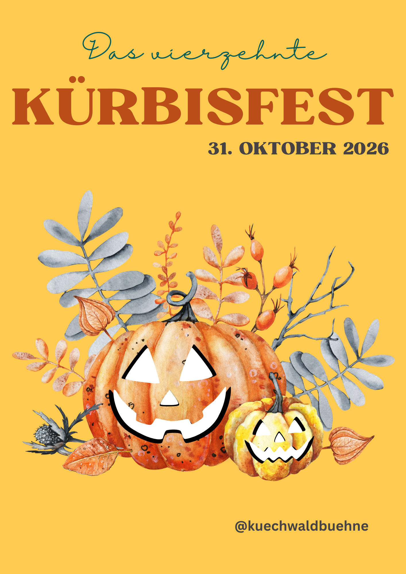 Plakat Das 14. Kürbisfest